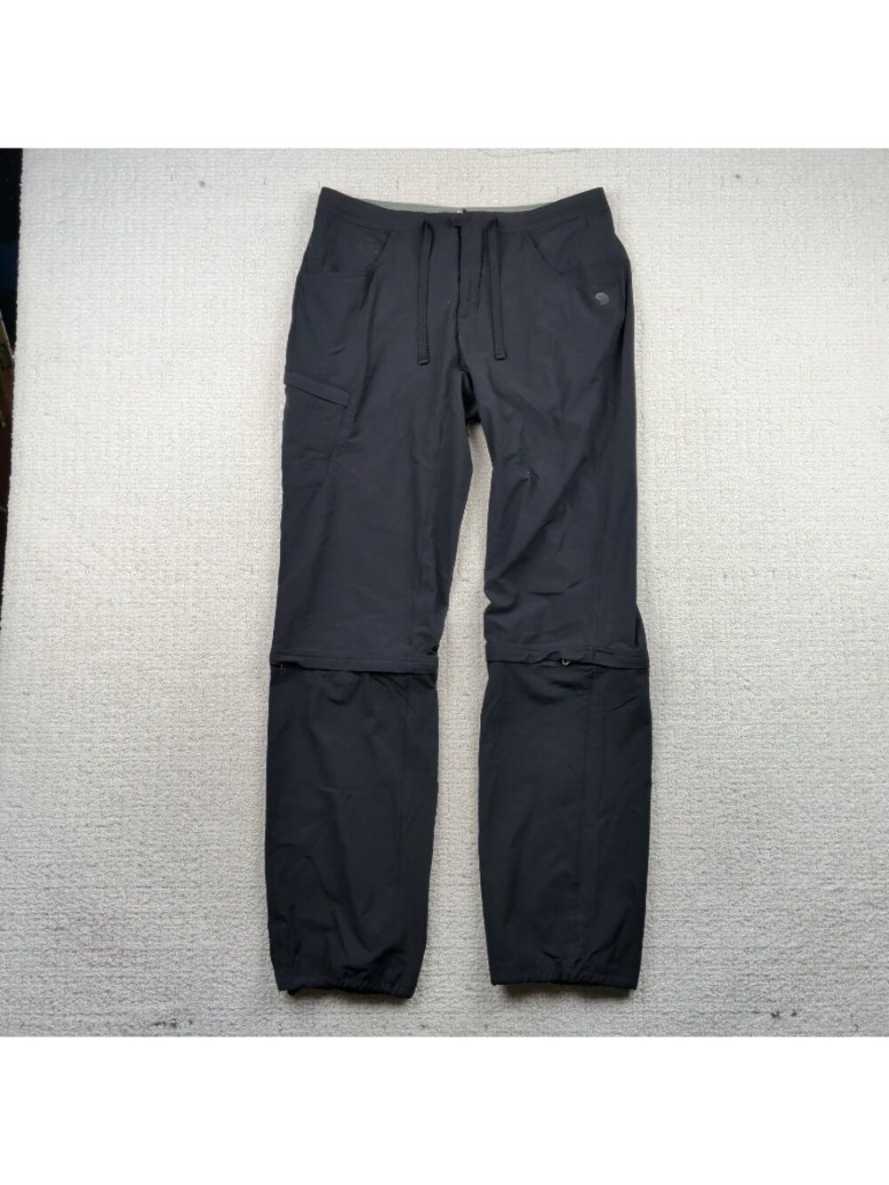 Mountain Hardware Convertible Zip Off Hiking Pants Black Wom Sz 8 / 32 Gorpcore